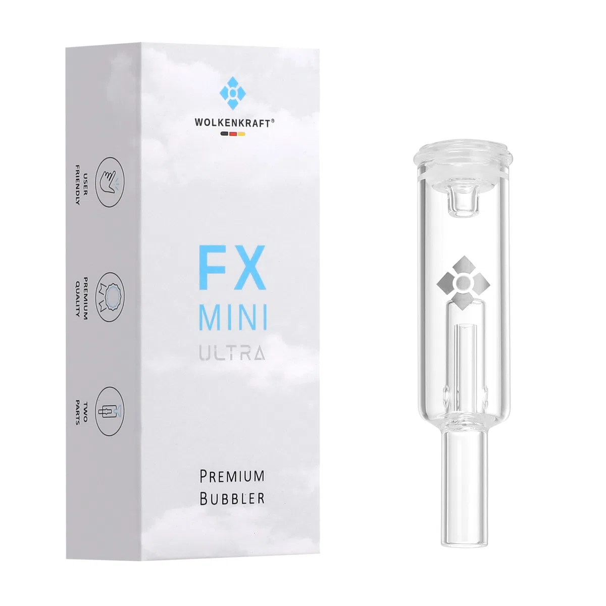 WOLKENKRAFT FX Mini Bubbler (filtro per l'acqua), 2 pezzi, per WOLKENKRAFT FX Mini