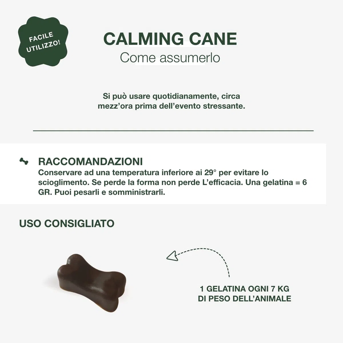 Calming per Cani Integratore Calmante 100% Naturale per Cani Agitati e Iperattivi Senza Controindicazioni - 18 Comode Gelatine da Masticare, Favorisce la Tranquillità del Cane per Auto Viaggi o Stress