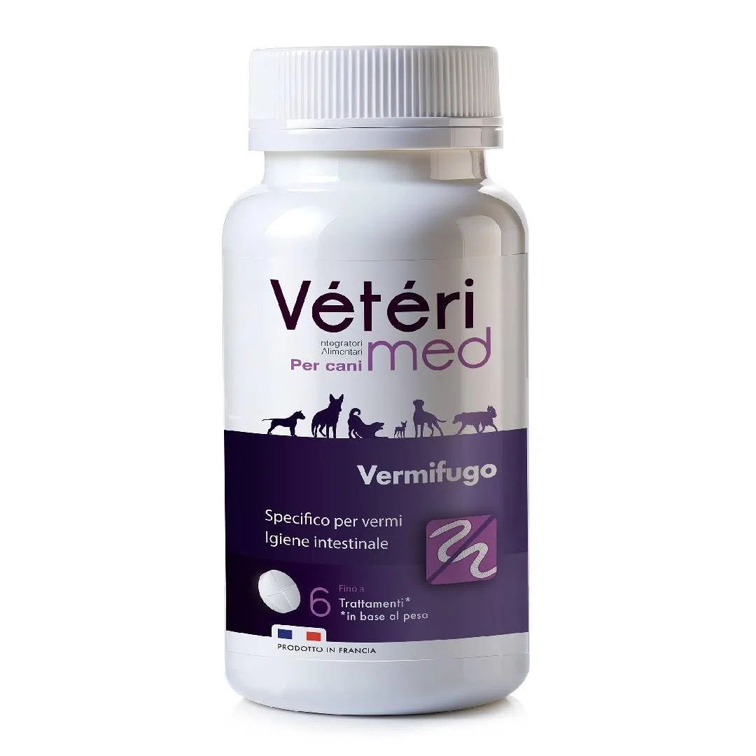 Compresse vermifughe naturali e gustose per la salute intestinale dei cani – Produttore autorizzato dall'Ufficio veterinario francese – Prodotto in Francia – 15 compresse