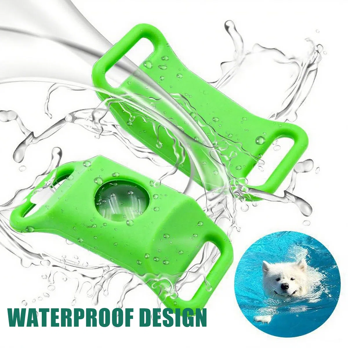 Collare Antiparassitario per Cani 2 in 1 – Antipulci e Antizecche con Clip Repellente per Zanzare, Regolabile, Impermeabile, Protezione a Lunga Durata
