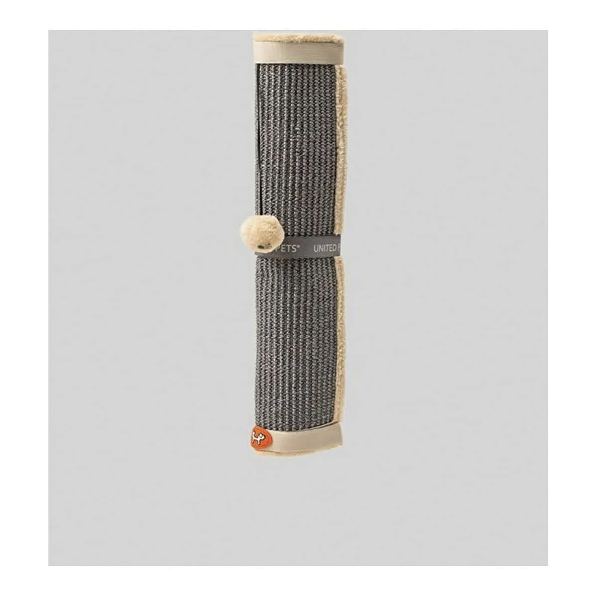 UNITED PETS Cat Scratcher Tiragraffi per Gatti, di Design, Gioco Tiragraffi per Gambe del Tavolo con Pallina Grigio Tortora e Beige