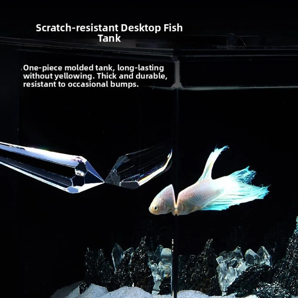 Acquario ecologico con sistema di auto-circolazione da 160L/H con funzione Wave Making e regolazione della luminosità multilivello (S)