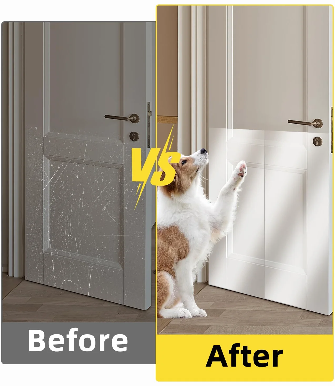 Protezione Divano Graffi Gatto, 43X500CM Protezione antigraffio per gatt, Autoadesive Trasparente Antigraffio Gatto Divano, Nastro Adesivo Antigraffi per Cani, PVC Anti-Graffio Protector