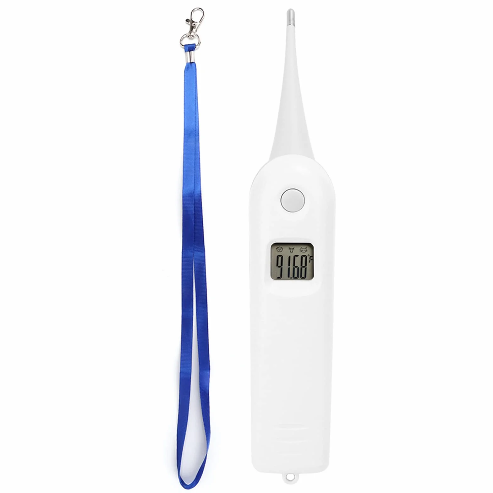 BORDSTRACT Termometro Elettronico Veterinario, Termometro Per Animali Domestici E Bovini, Display LCD, Grado, Facile da Pulire E Disinfet