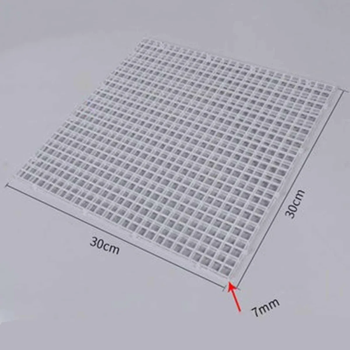 perfk Coperchio divisorio Anti-Salto per Acquario, Facile da installare, Coperchio di separazione del Filtro per Acquario, Vassoio Inferiore Multifunzionale, Chiaro, 30x30x1cm