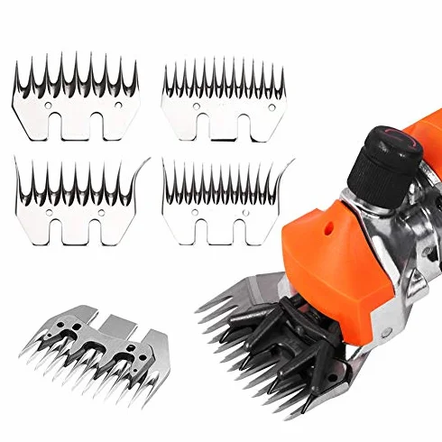 2pz Tosatrice a 13 Denti Dritti per Pecore Cesoie per Capre In Acciaio Inossidabile con Lama Oscillante, Hairtrimmer