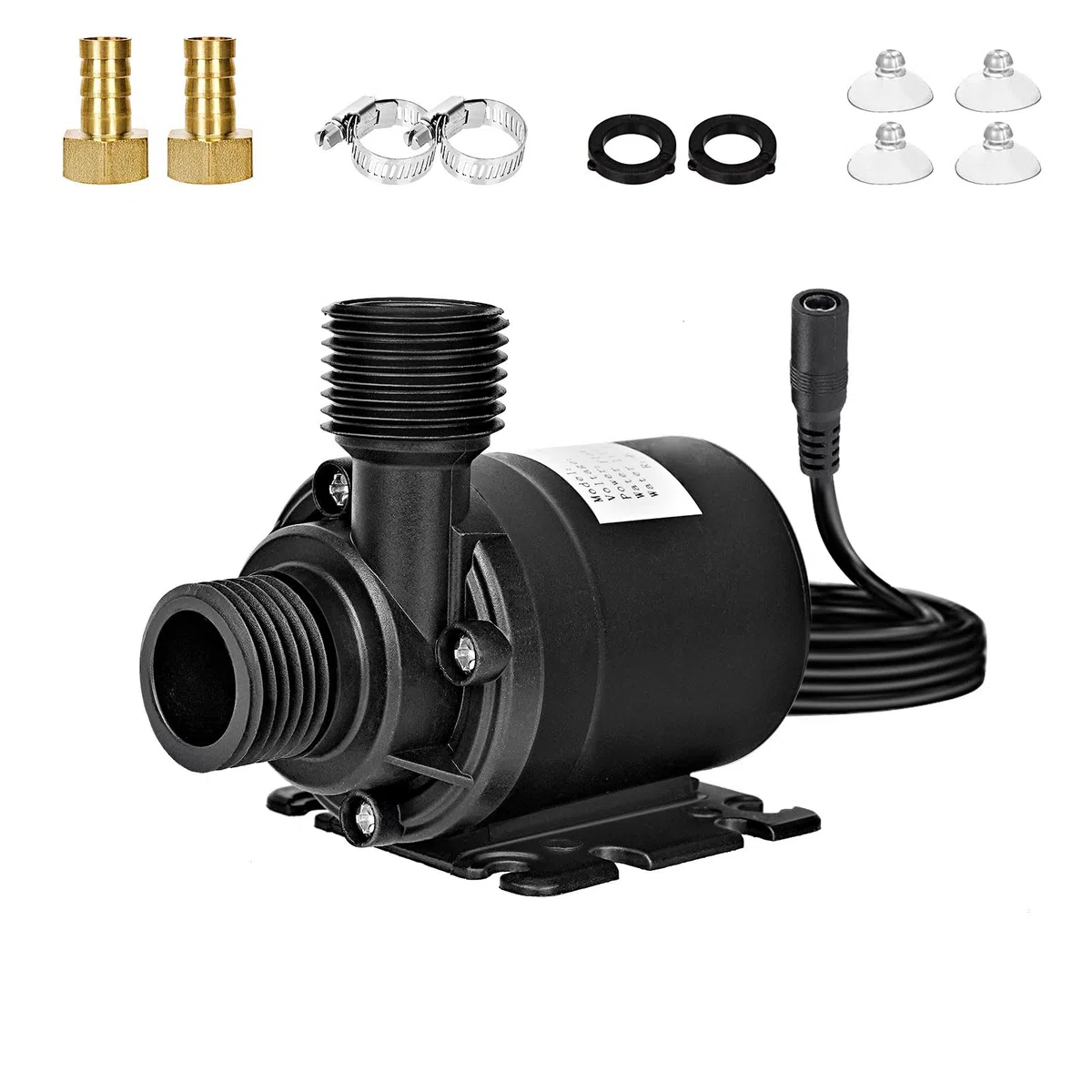 Mini Pompa Acqua 12V, Pompa Acquario 800L/H 5M, DC 12V Pompe per Acquario, Ultra Silenzioso, per Acquario, Stagno, Fontana, Idroponica di Circolazione