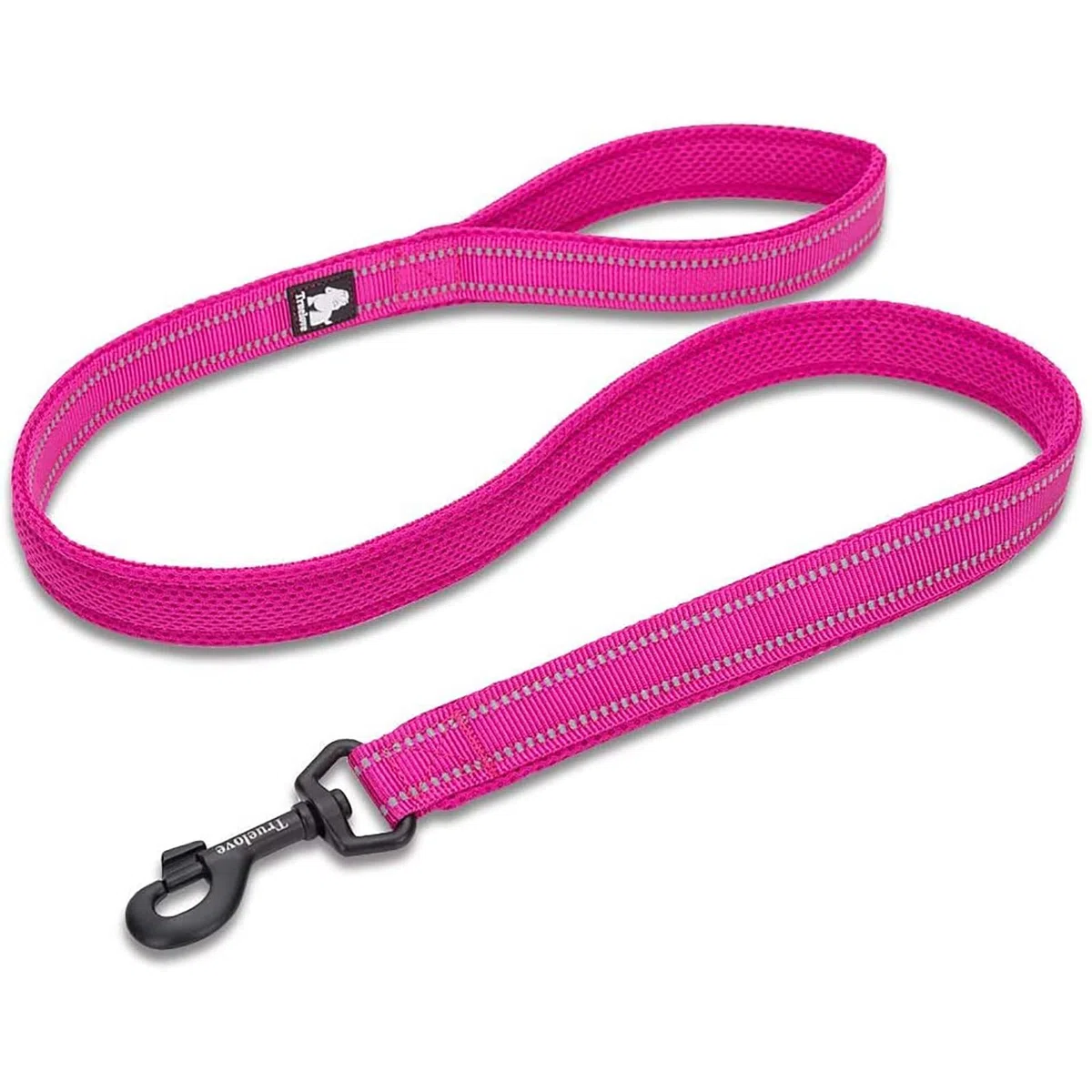 TRUE LOVE Guinzaglio riflettente per cane, lunghezza 110 cm TLL2111 (Fucsia, M)