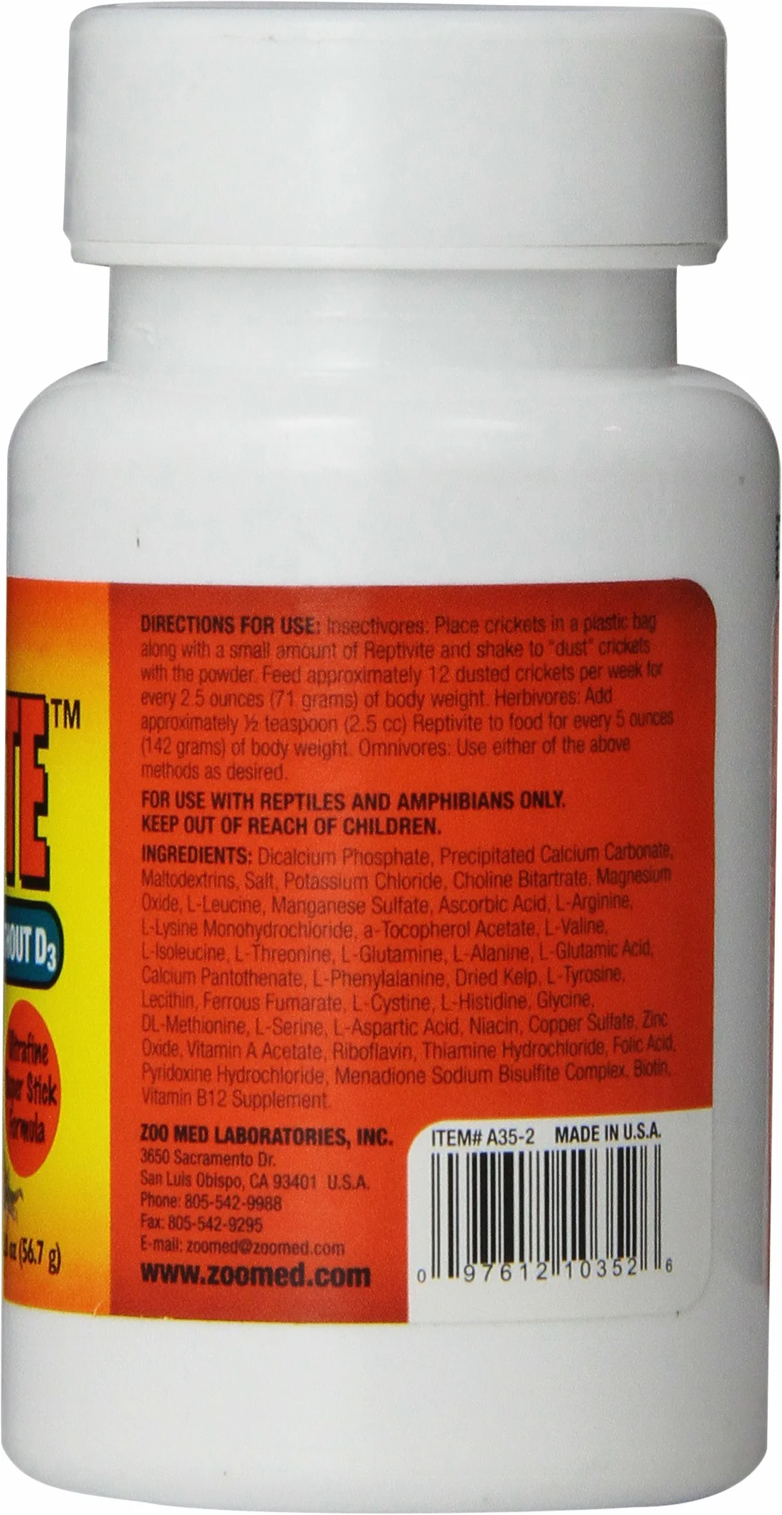 Reptivite Without D3 2oz