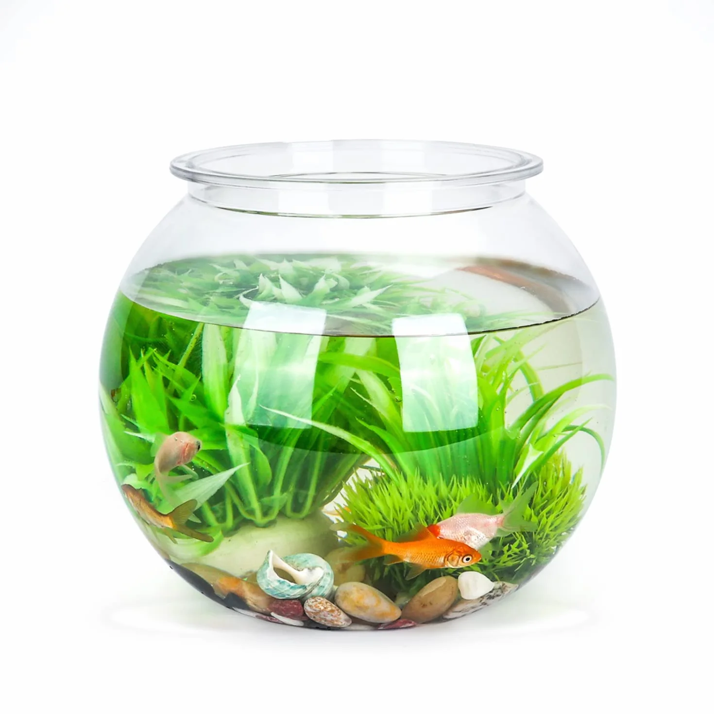 Nobleza - Boccia Pesci 20cm in PVC a Forma di Sfera, Pianta Vaso Ciotola Acquario Decori