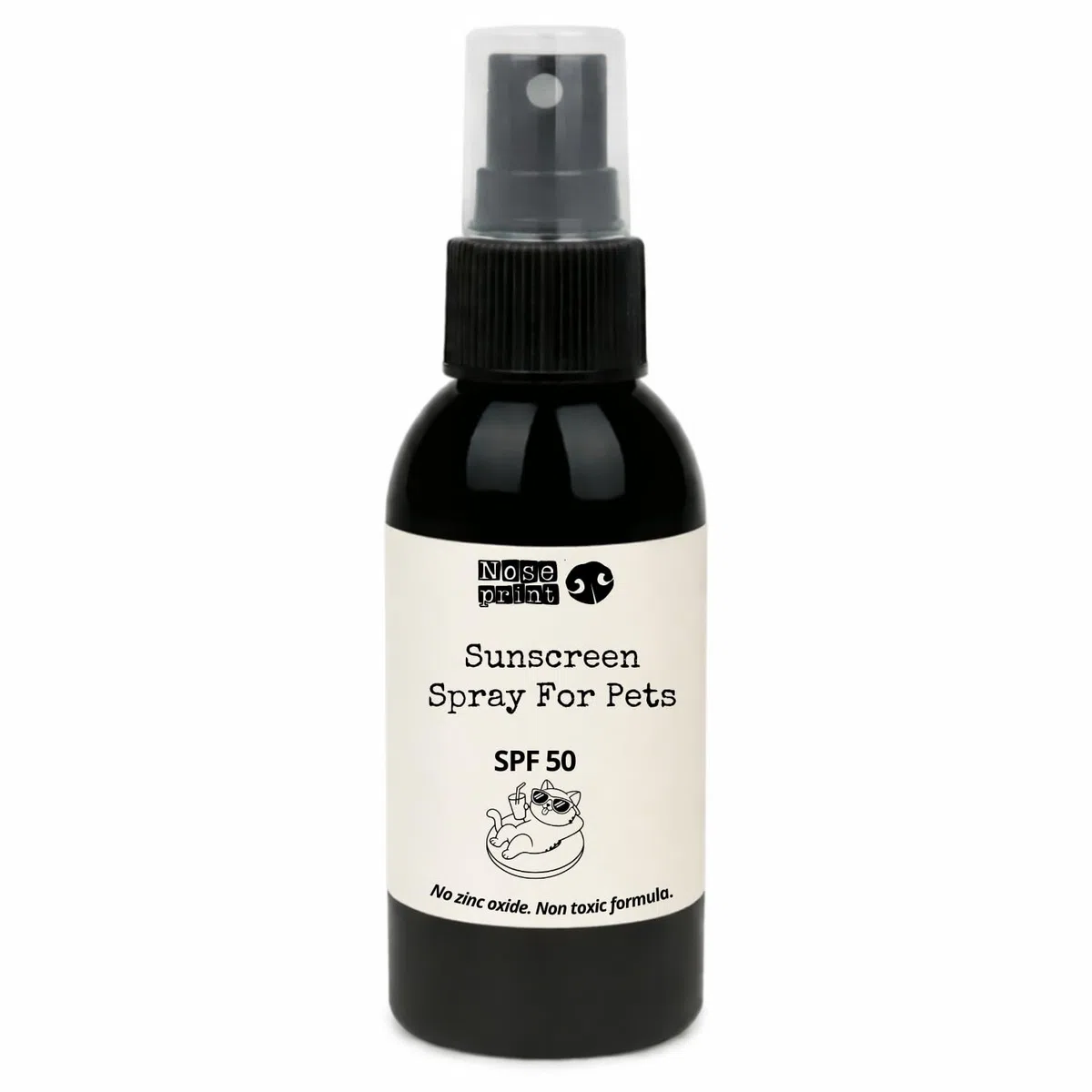 Spray Solare per Cani e Gatti SPF 50, 100ml, Resistente all'Acqua, Protezione UVA/UVB, Ipoallergenico, Sicuro se Leccato