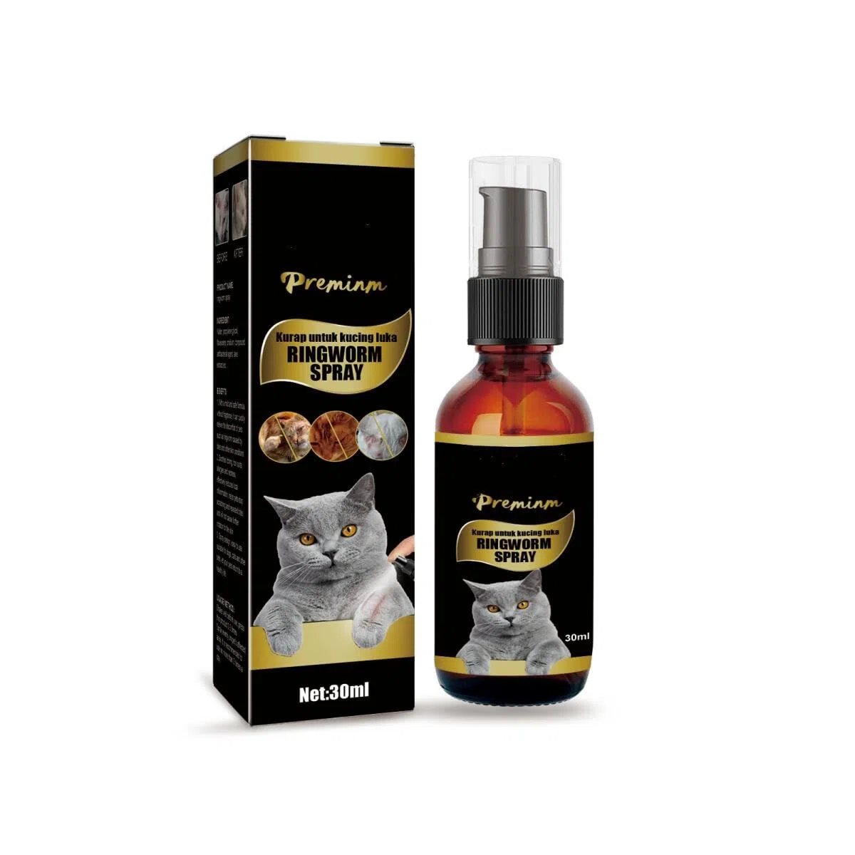 Spray per la Riparazione della Pelle; Spray antiprurito cutaneo per Gatti Domestici