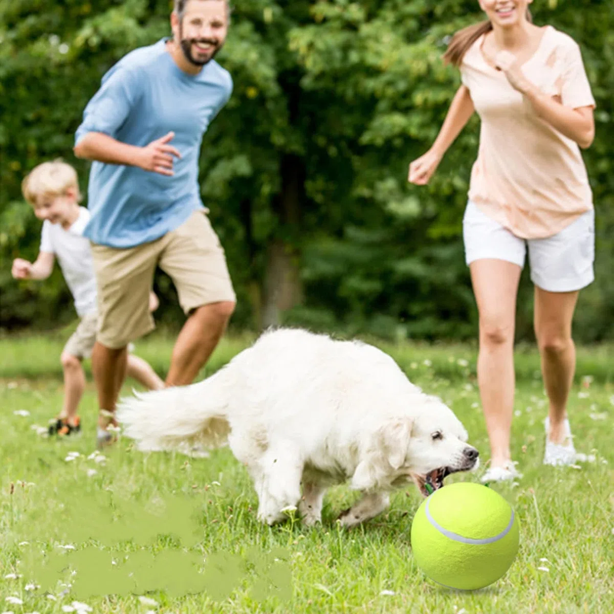 JZK Palla da Tennis Gonfiabile 9,5 Pollici per Cani - Giocattolo da Compagnia per Grandi Cani - Sport All'Aperto e Spiaggia