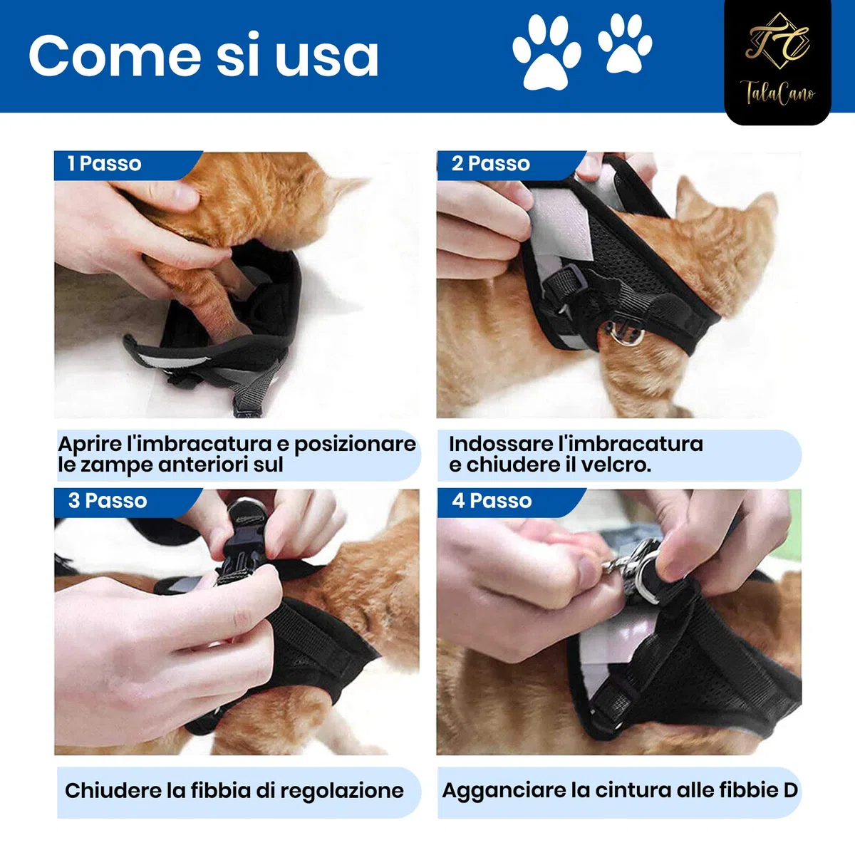 Pettorina Gilet per gatti regolabile con guinzaglio, per animali domestici (SIZE MEDIUM)