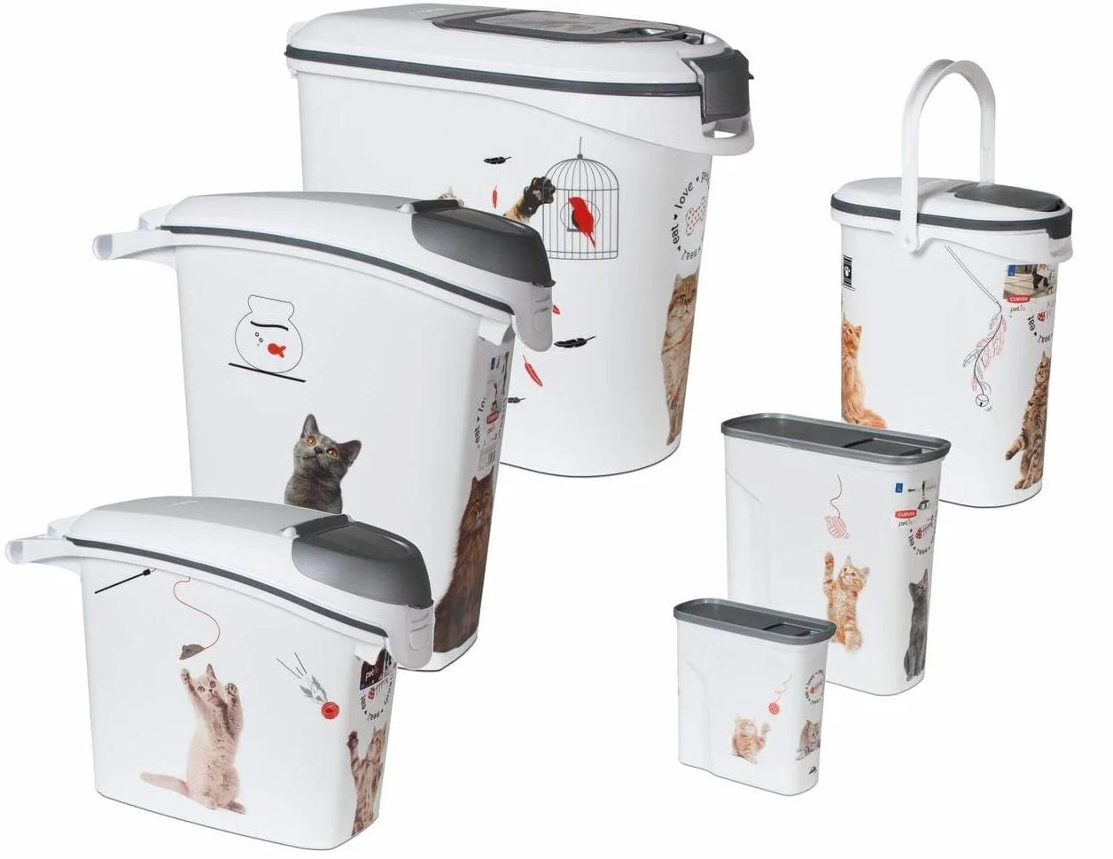 Curver Contenitore per Alimenti, Plastica, Gatto, 12 kg