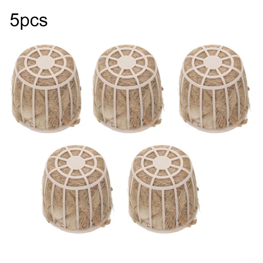 Supporto per nidificazione per uccelli, in cotone e iuta, accessorio per gabbie per fringuelli, canarini, pappagallini, 7 x 7,2 cm (5