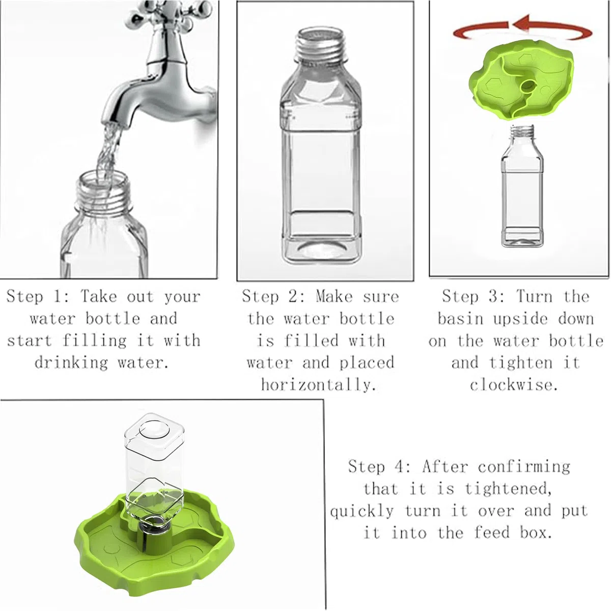 Abbeveratoio Automatico Rettili, Serbatoio Acqua Rettili, Abeveratoio Lucertola, per Tartaruga, Lucertola, Criceto, Serpente