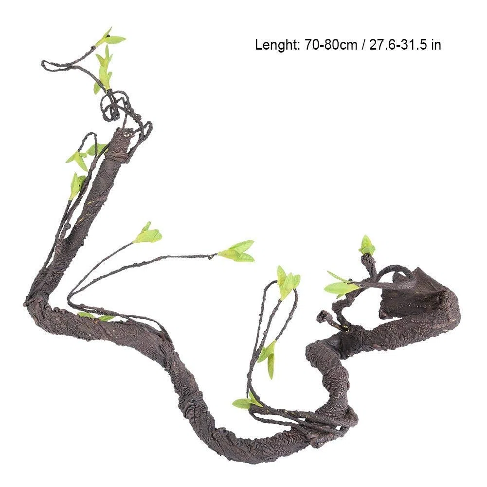 Viti Artificiali per Rettile, Simulazione Arrampicata in Giungla Foresta Curva Ramo, Habitat Decorazione per Lucertole, Camaleonte, Geco