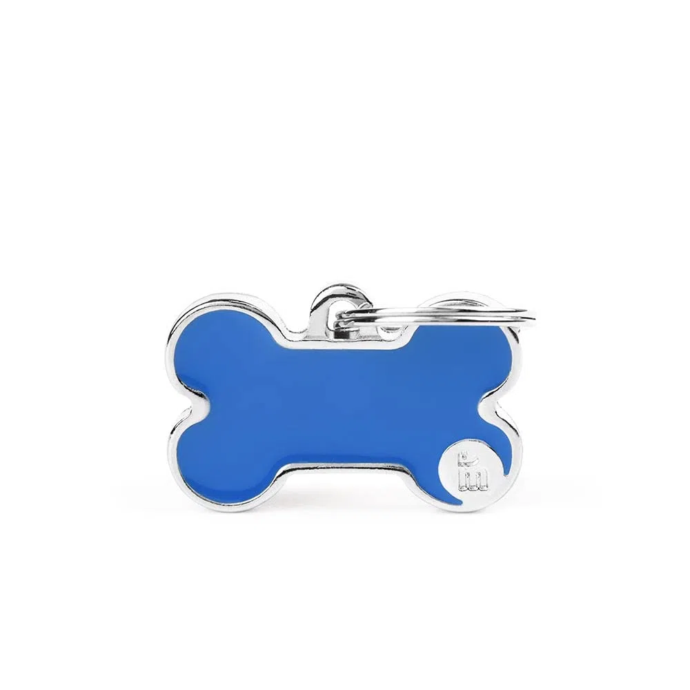 MyFamily Medaglietta per Cane Personalizzata Made in Italy, Targhetta Cane con Incisione Gratis, Smaltata a Mano in Metallo, Collezione Basic Handmade