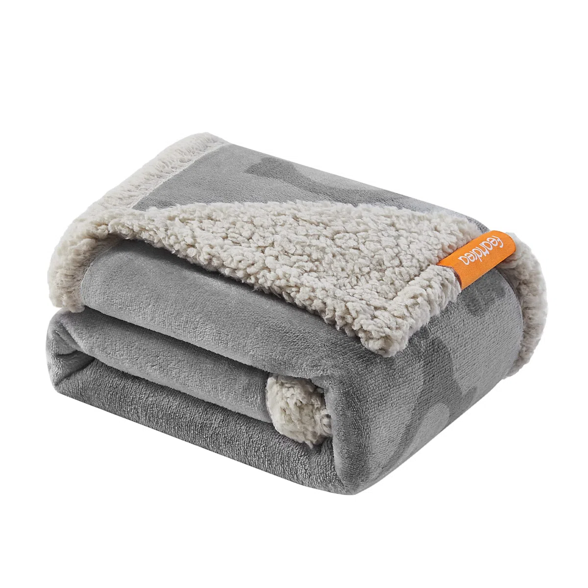 Feandrea Coperta Impermeabile per Cani, Coperta Animali Domestici in Sherpa per Cani Nani e di Piccola Taglia, Gatti, 101 x 73 cm, M, Coprisedile Reversibile Lavabile in Lavatrice, Grigio PPB040G01