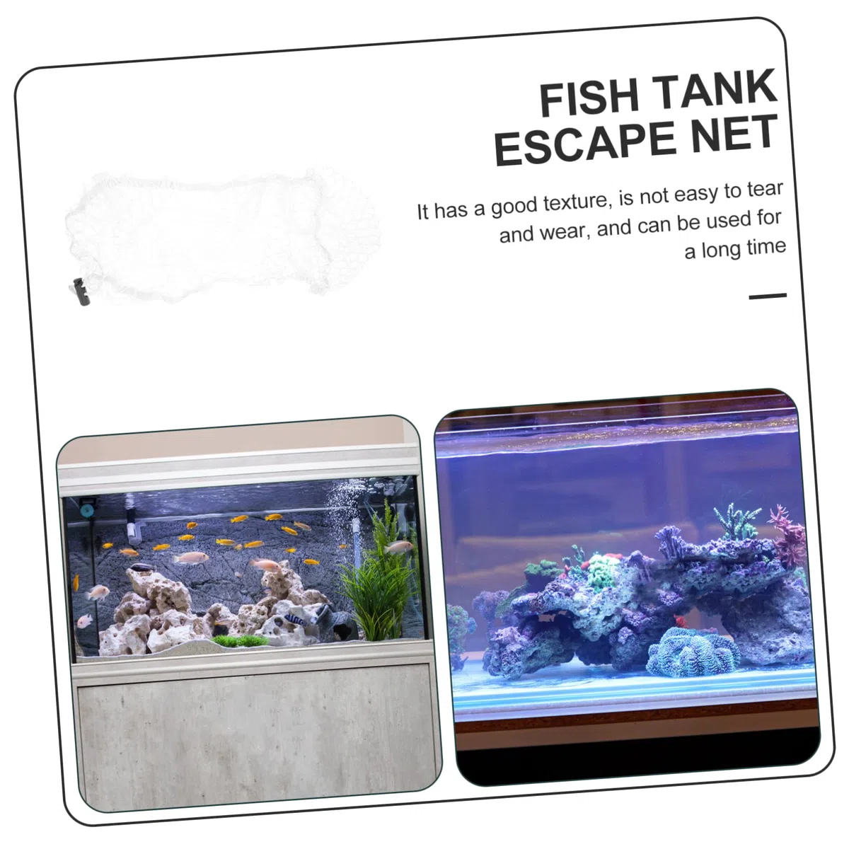 SUPVOX 2 Pz Rete di Fuga per Tartarughe Rete Protettiva per Tartarughe Rete Bianca per acquari reti di Protezione Acquario Fai da Te Vasca per Pesci Animali Rete Protettiva per Acquario