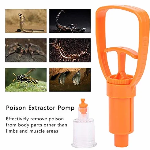 Kit per morso di Serpente da Esterno, attrezzo di Sopravvivenza per estrattore di Veleno Forniture di Sopravvivenza Protezione per Escursionismo con Zaino in Spalla