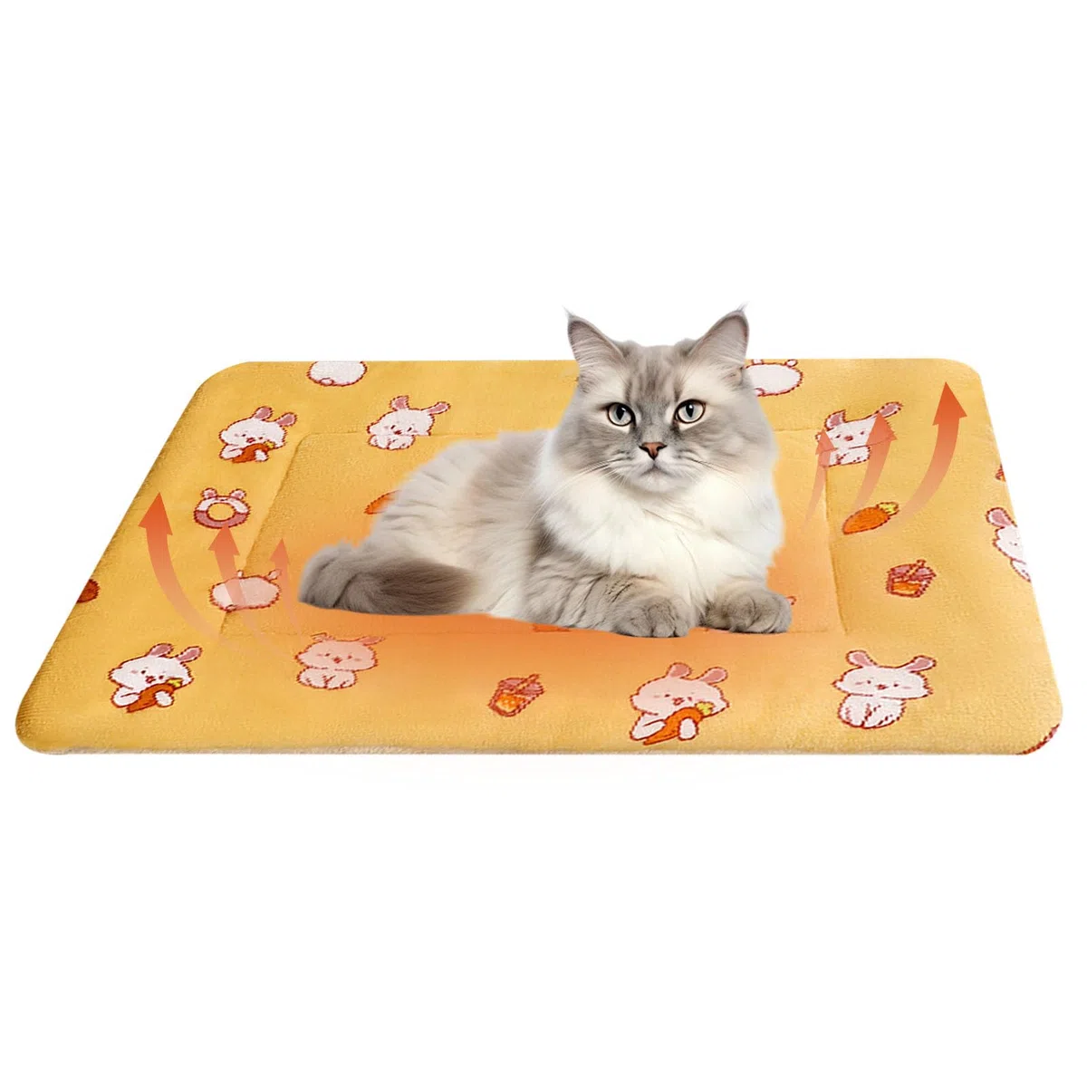 Morbida Coperta Gatto, Lavabile Copertina Gatto, 57 x 37 cm Tappetino Autoriscaldante per Gatti, Coperta per Gatti Senza Elettricità, CoPerta Termica GattoS, CopeRta Gatti