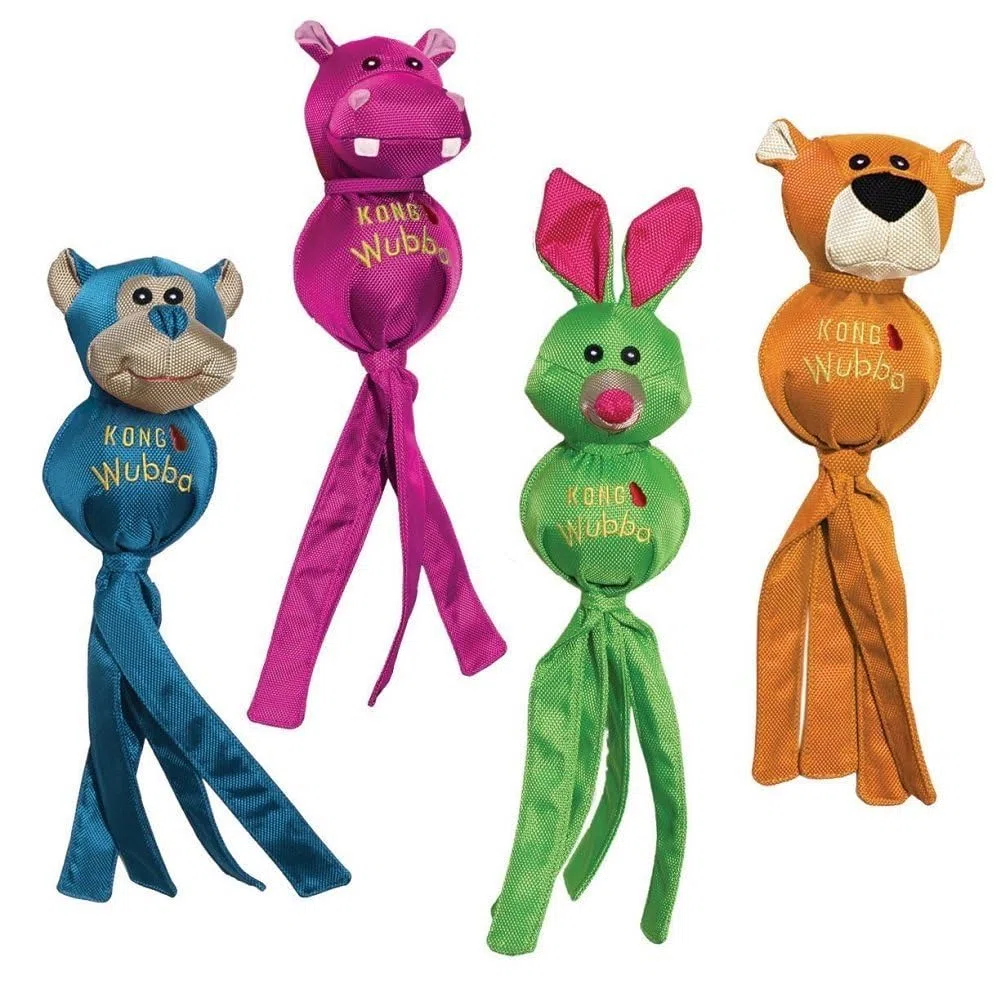KONG Wubba Ballistic Friends Toy - I colori possono variare, piccolo