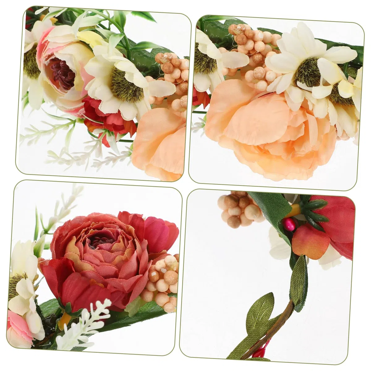 UPKOCH Collare di Fiori per Cani e Gatti per Matrimoni ed Eventi, Design Regolabile Delicato ed Elegante, Accessorio Portatile per Feste e Occasioni Speciali