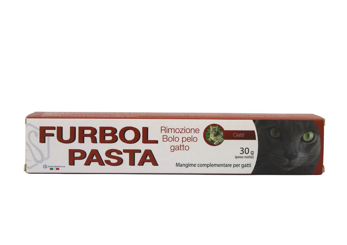 Furbol Pasta mangime complementare per Gatto in siringa da 30 gr preriempita facilità la rimozione dei boli di Pelo somministrazione giornaliera