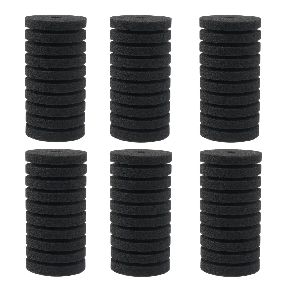 Set di 6 filtri in spugna per acquario, filtro in spugna per acquario, filtro in schiuma sommergibile silenzioso per acquario, spugne di ricambio per filtro acquario