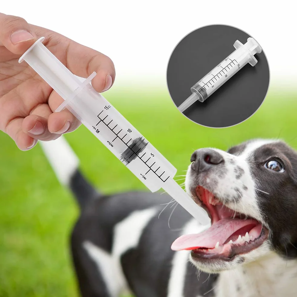 Sparapillole per Gatti e Cani - Siringhe Grandi per Alimentazione, Biberon per Gattini Appena Nati, Dispenser di Farmaci per Animali Domestici