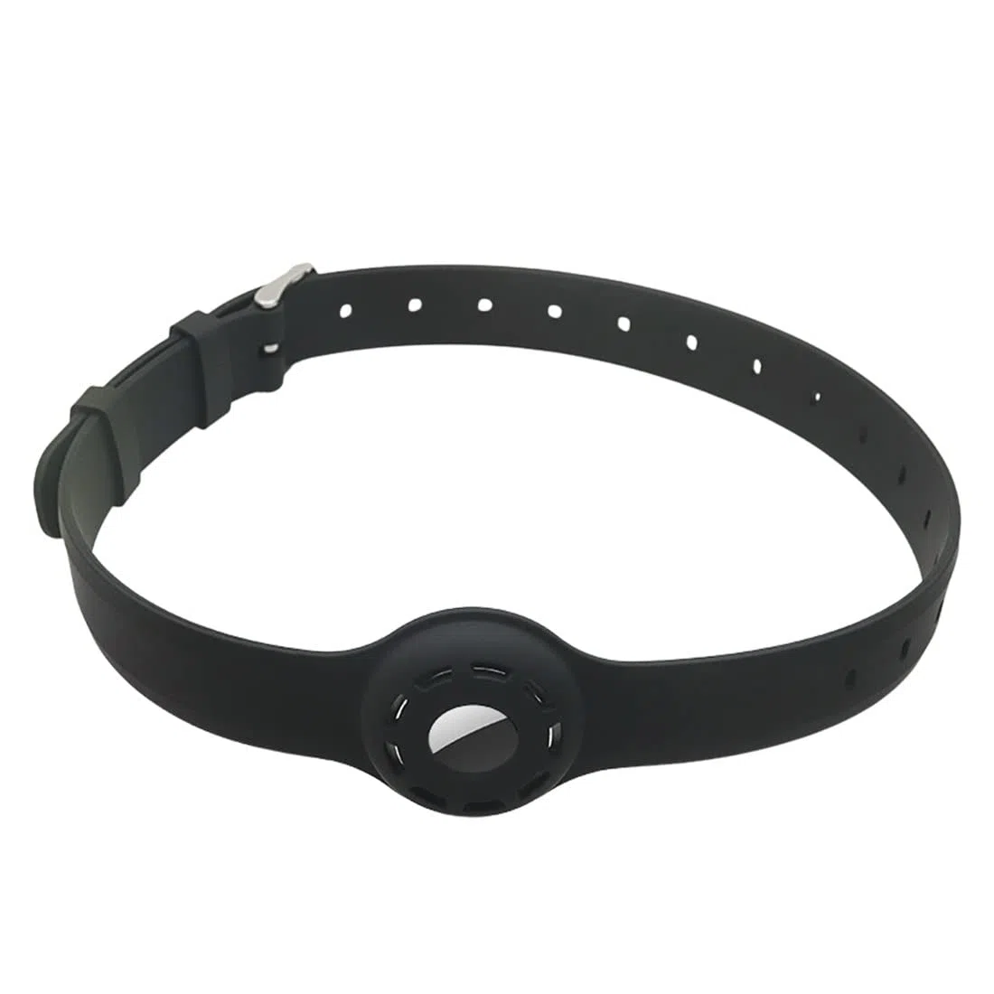 Custodia protettiva per animali domestici per Apple Airtag, per dispositivo anti-smarrimento localizzatore Apple, collare per accessori cane gatto di localizzazione (Black)