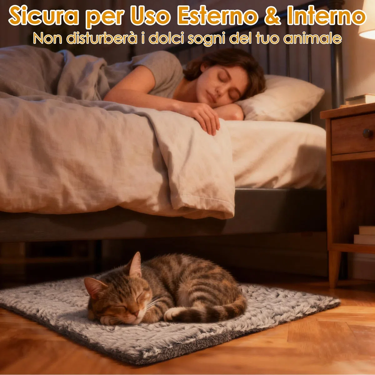 Tappetino riscaldante per Gatti,Coperta Termica Gatto,Senza eelettricità e batterie,Cuscino Autoriscaldante per Cane,Lavabile in Lavatrice,Gatto Interno Esterno 60x80cm(M)