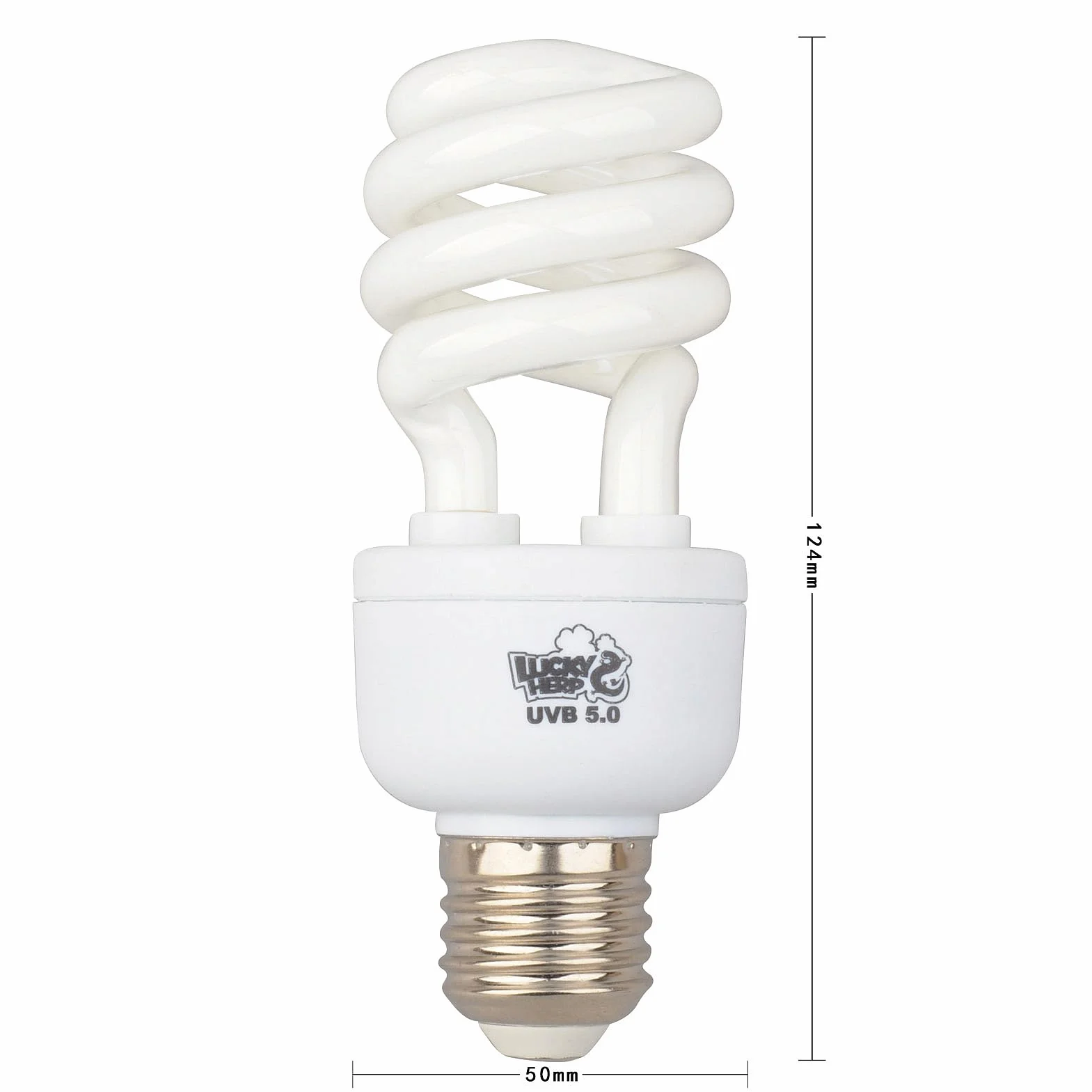 Lampadina compatta e fluorescente per rettili, 5.0 UVA, UVB, da 13 W