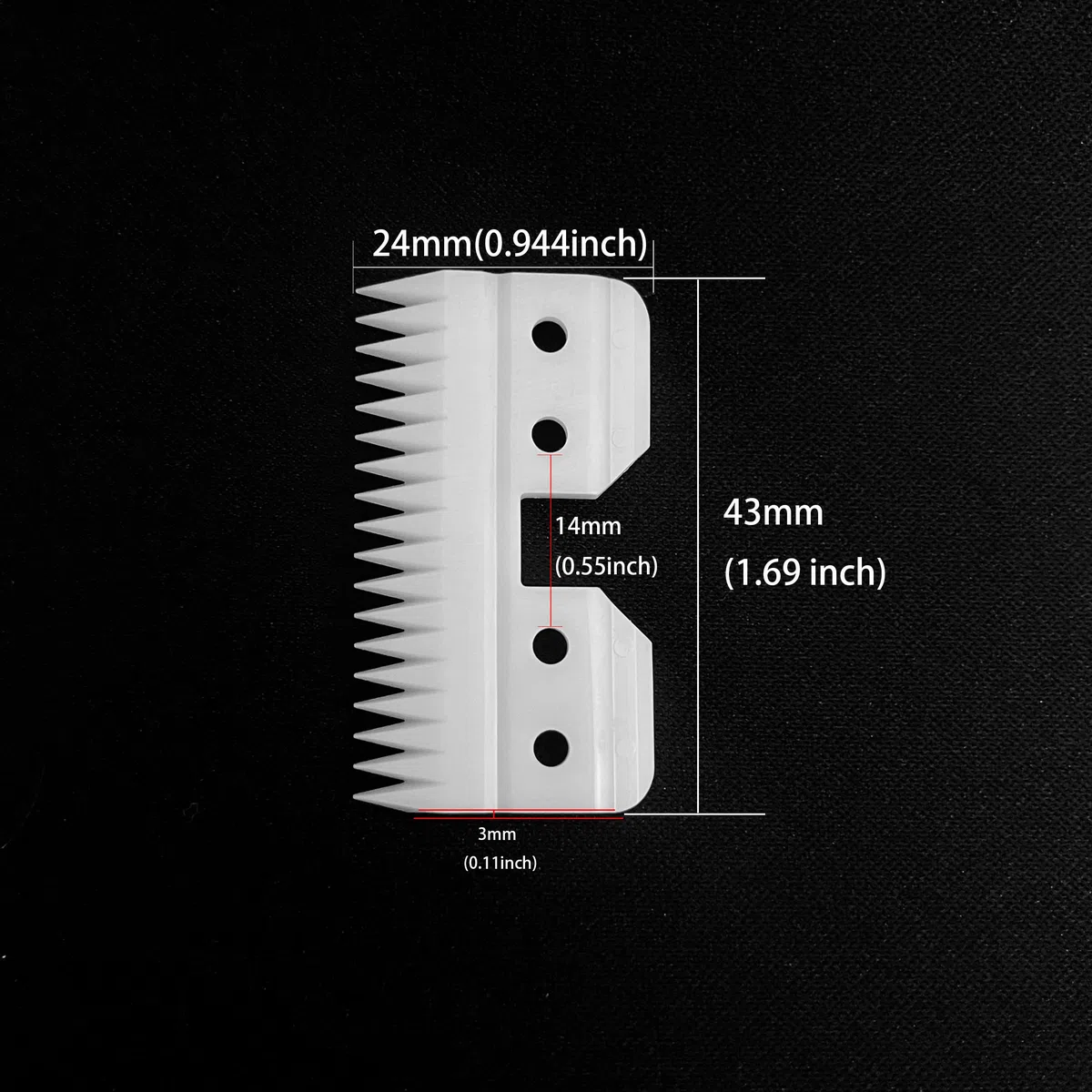 10 pz/lotto 18 Denti Bordo In Ceramica Acciaio Rivestito In Carbonio Pet Clipper Lama Cane Grooming Accessori Elettrici per Andis Wahl