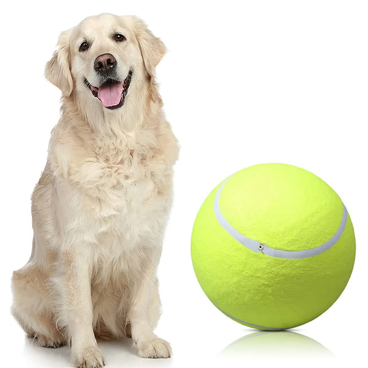 JZK Palla da Tennis Gonfiabile 9,5 Pollici per Cani - Giocattolo da Compagnia per Grandi Cani - Sport All'Aperto e Spiaggia