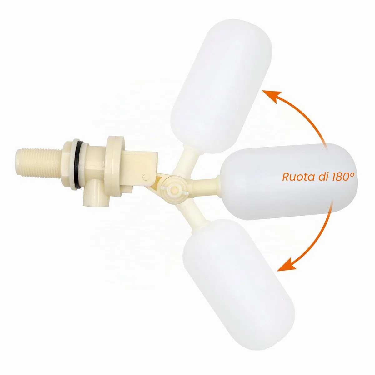 Confezione da 2 Valvole Galleggianti per Abbeveratoi Automatici in Acciaio Inossidabile per Cavalli, Bestiame, Capre, Pecore, Maiali, Cani, Rifornimento per Mangiatoie di Fattorie