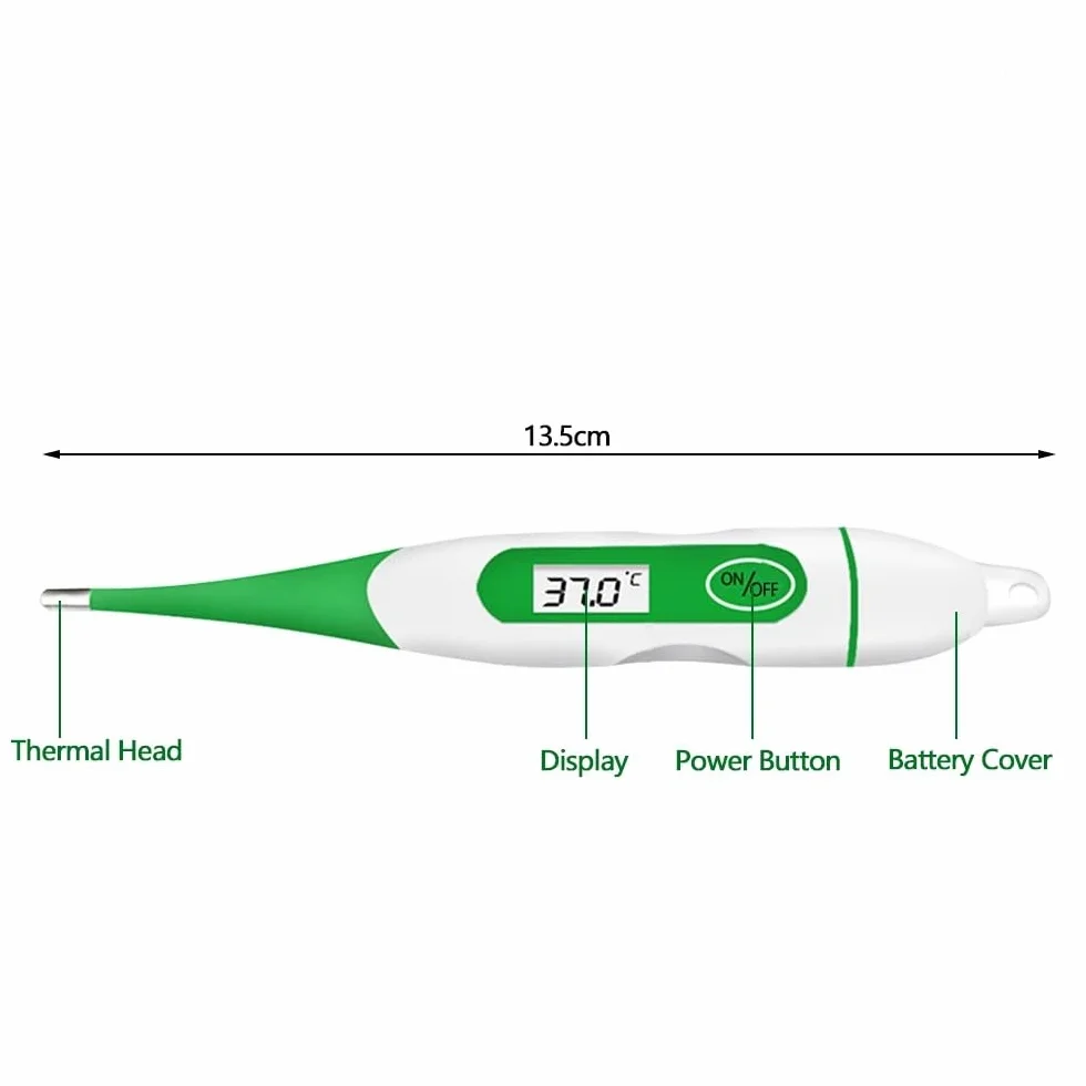 Termometro elettronico Veterinario Termometro Digitale Impermeabile per Animali per bovini Ovini con Schermo LCD