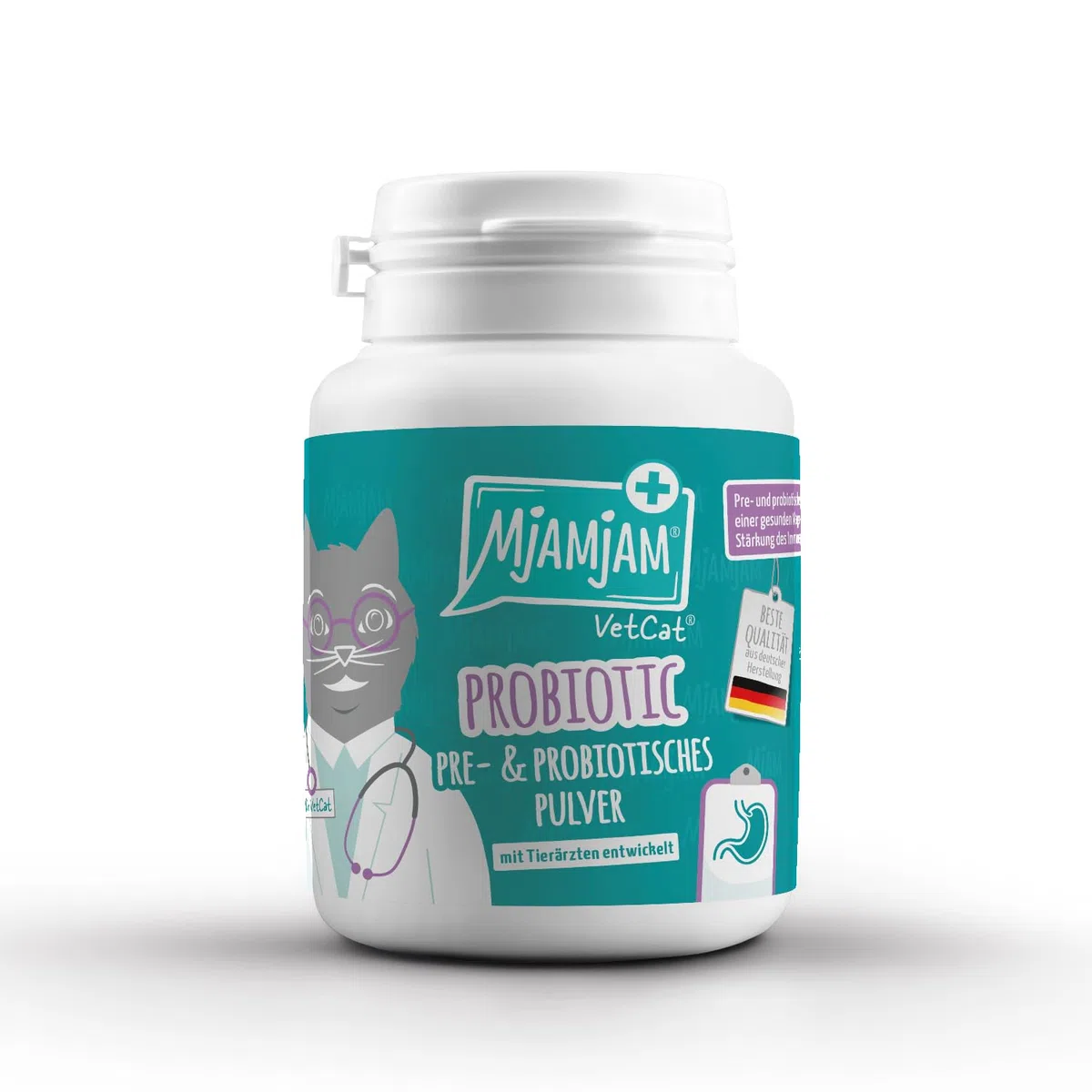MjAMjAM VetCat - Probiotico - Pre e Probiotico in polvere, confezione da 1 (1 x 40g)
