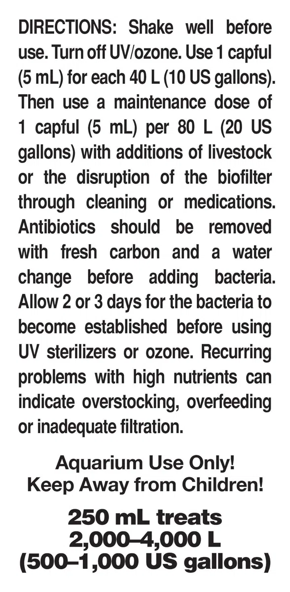 Seachem Pristine Natural Waste Management - Eliminatore di fanghi organici e detriti - 250 ml