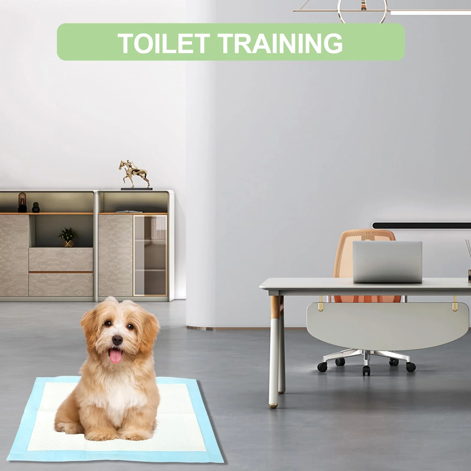 100 Pezzi Tappetini Igienici per Cani - 33 x 45cm Traversina Tappetino Cane Pipi Assorbenti Igienico l'Addestramento - Design a 6 strati a Prova di Perdite con Superficie ad Asciugatura Rapida