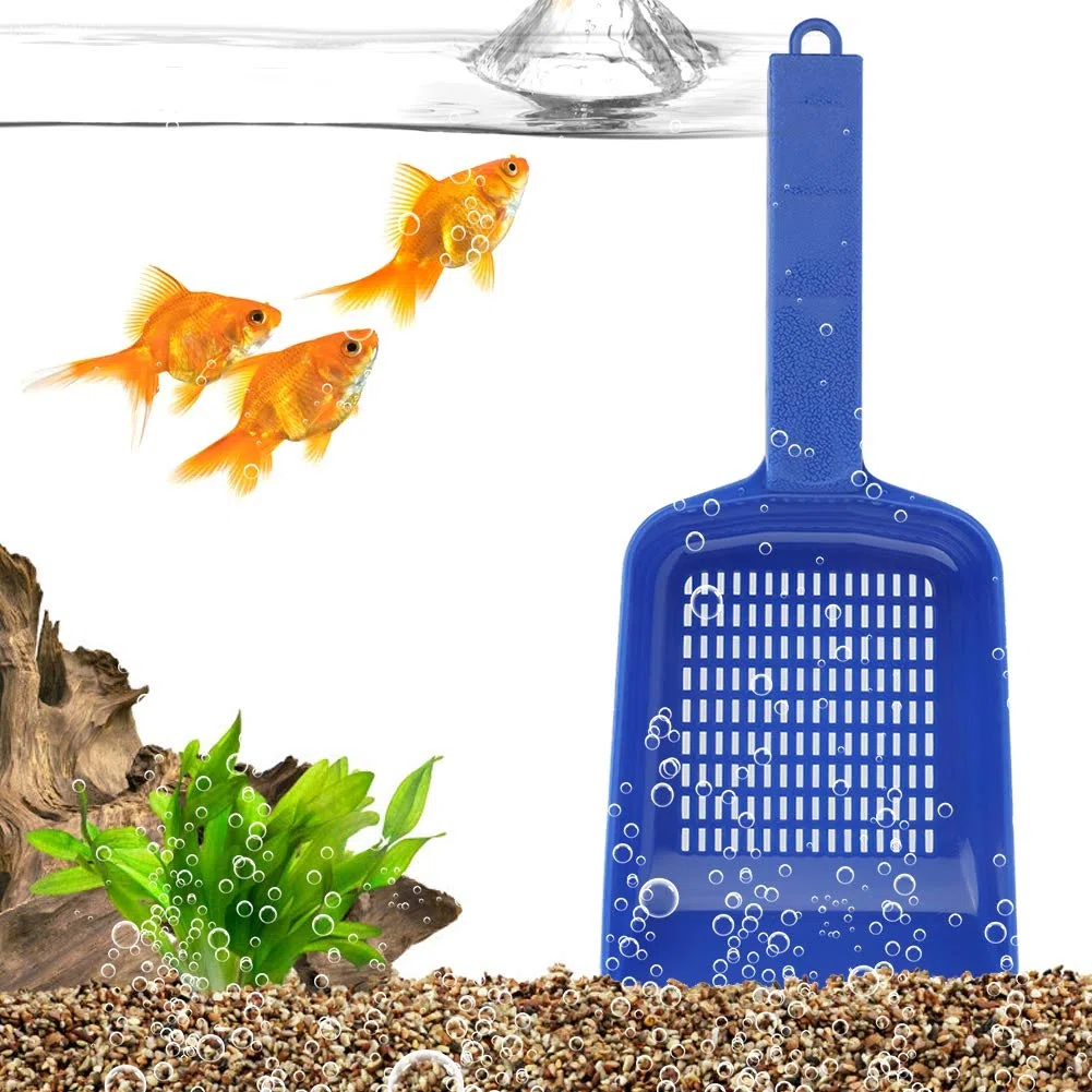 Acquario Perdita d'Acqua Sabbia Pala Serbatoio di Pesce Acquario Multifunzionale Ghiaia di Sabbia Paletta per Paletta Raschietto Strumento di Pulizia per vasche da Giardino