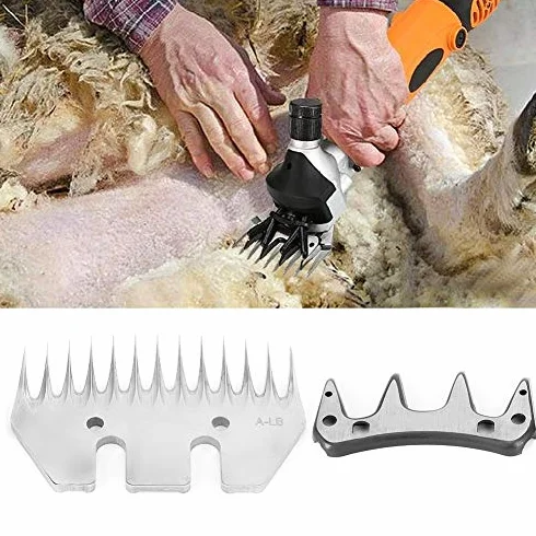 2pz Tosatrice a 13 Denti Dritti per Pecore Cesoie per Capre In Acciaio Inossidabile con Lama Oscillante, Hairtrimmer