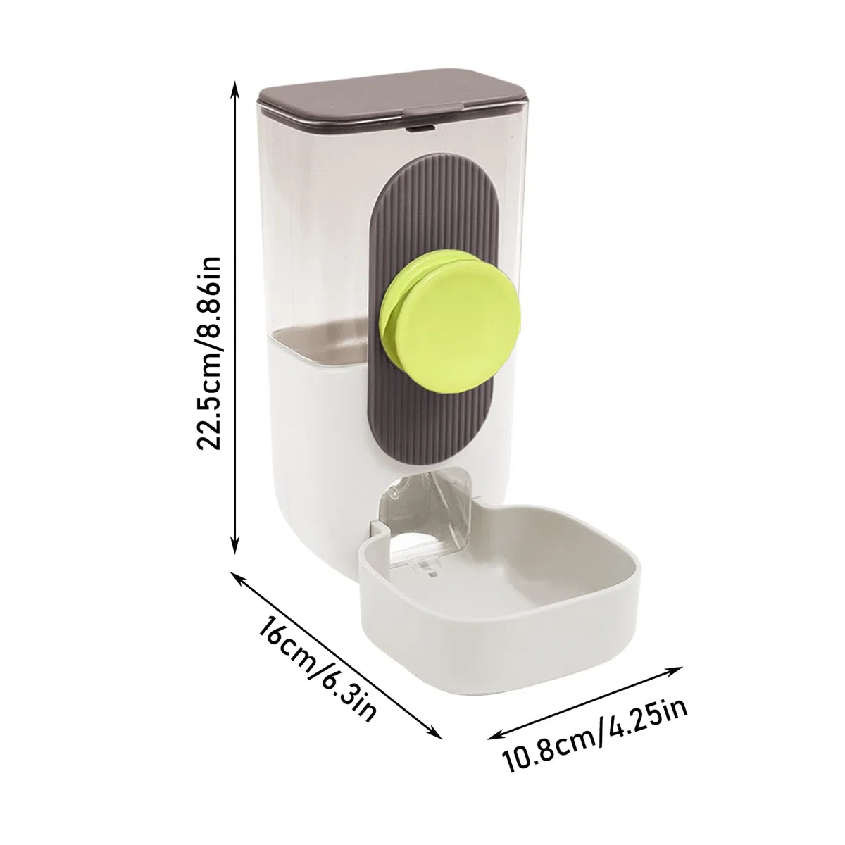 Distributore di acqua per uccelli – Abbeveratoio automatico trasparente per uccelli | Dispenser di cibo per pappagalli per calopsitte, piccioncini e pappagallini