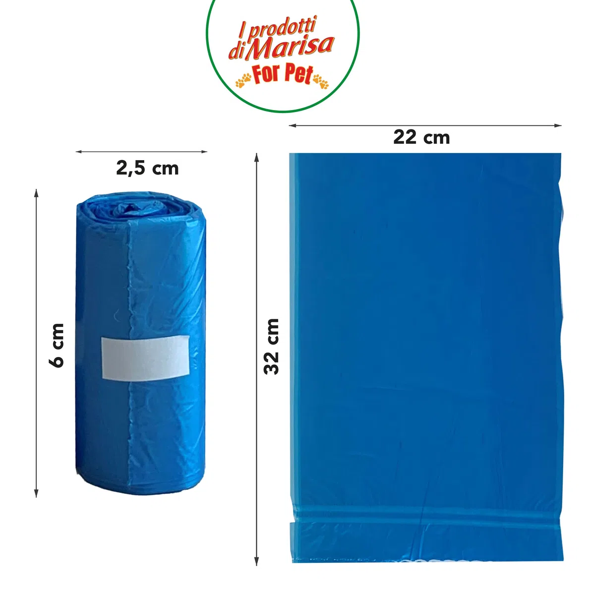 CSC - Sacchetti Cane Cacca Igienici e Resistenti, 1200 Bustine Cane Impermeabili e Antistrappo, Sacchetti per Cani Antiodore a Prova di Perdite, Accessori per Cani - 20 Pezzi, 60 Rotoli, 32x22 cm