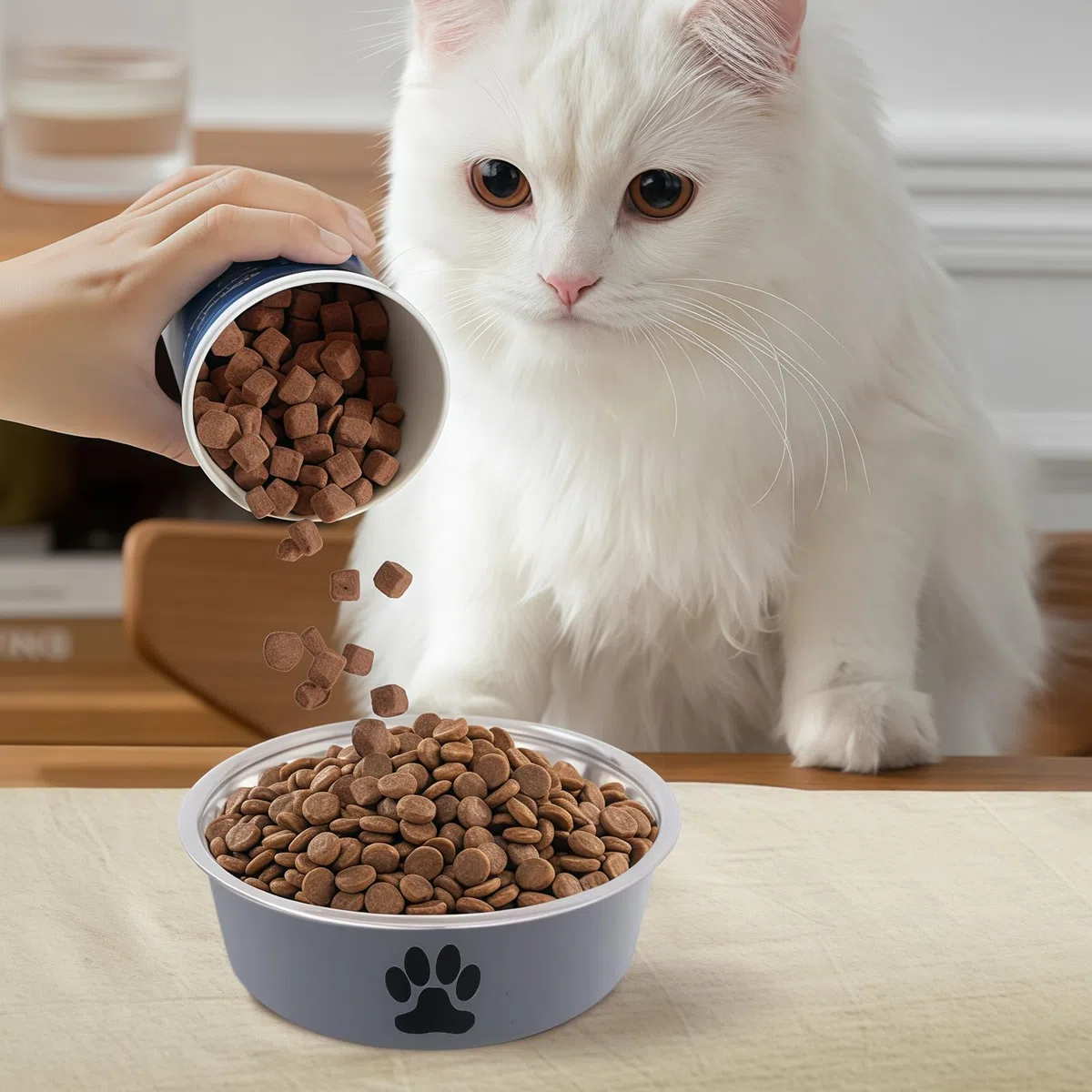 Ciotola per Cani in Acciaio Inox: 4 Ciotole Antiscivolo per Cani e Gatti in Diversi Colori con Fondo in Gomma Antiscivolo, 850ml Ciotola per Animali e Acqua