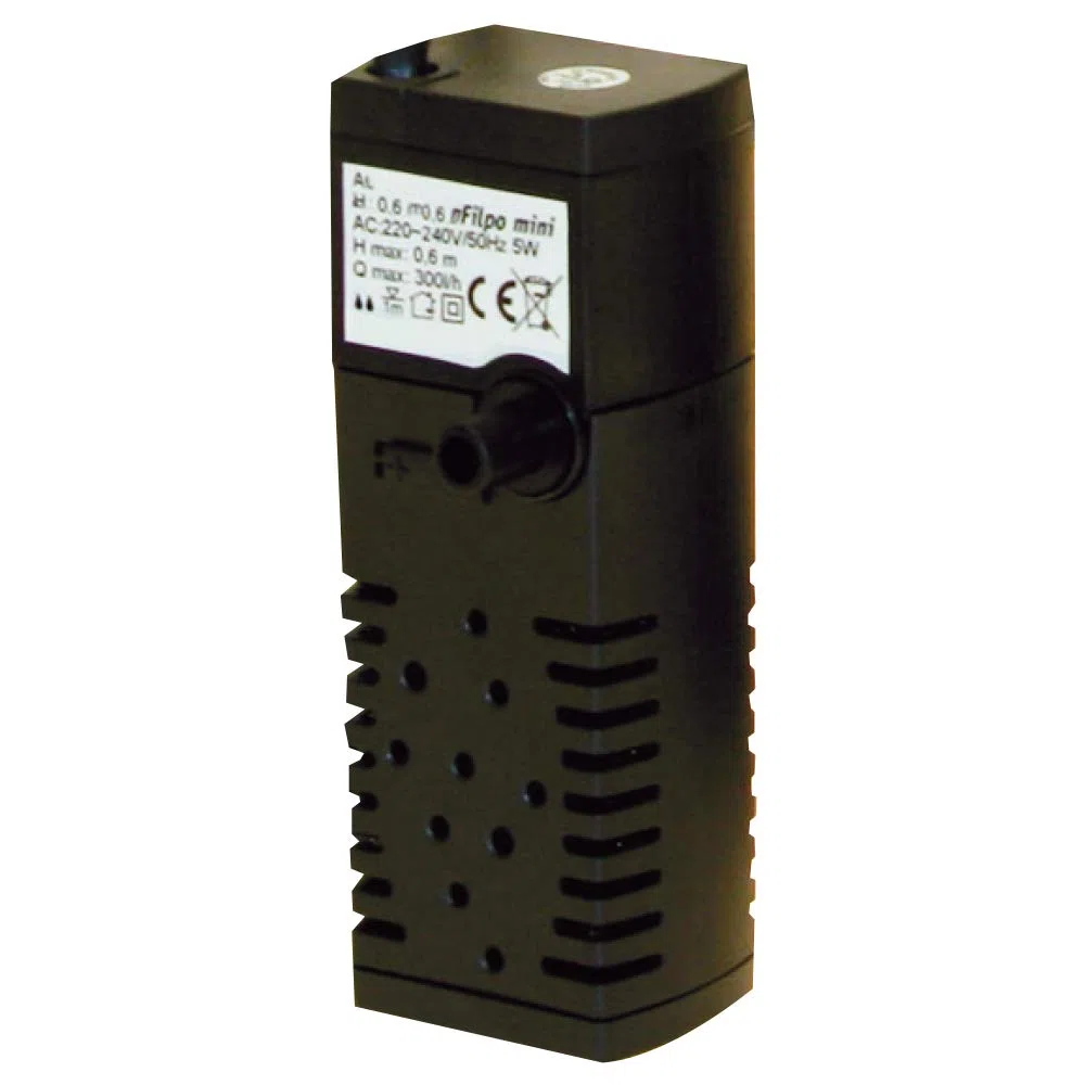 Amtra FILPO Mini- Filtro Interno per acquari di Piccole Dimensioni - 200lt/h - 2,0 Watt