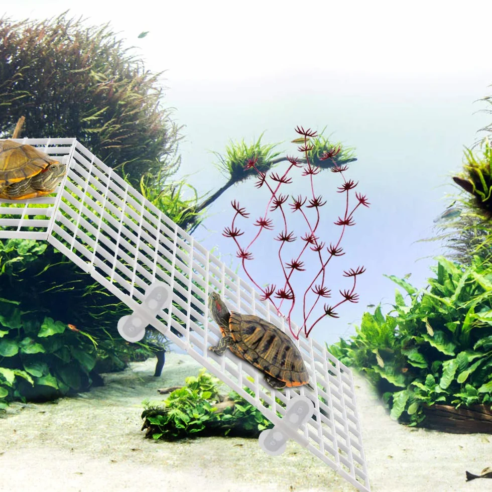 Dadabig 5 Pezzi Divisori per Acquario in plastica PC Griglia di Fondo di Isolare per Serbatoio di Pesce Isolare Board per Acquario Bianco-con 10 Paia di Clip Ventosa