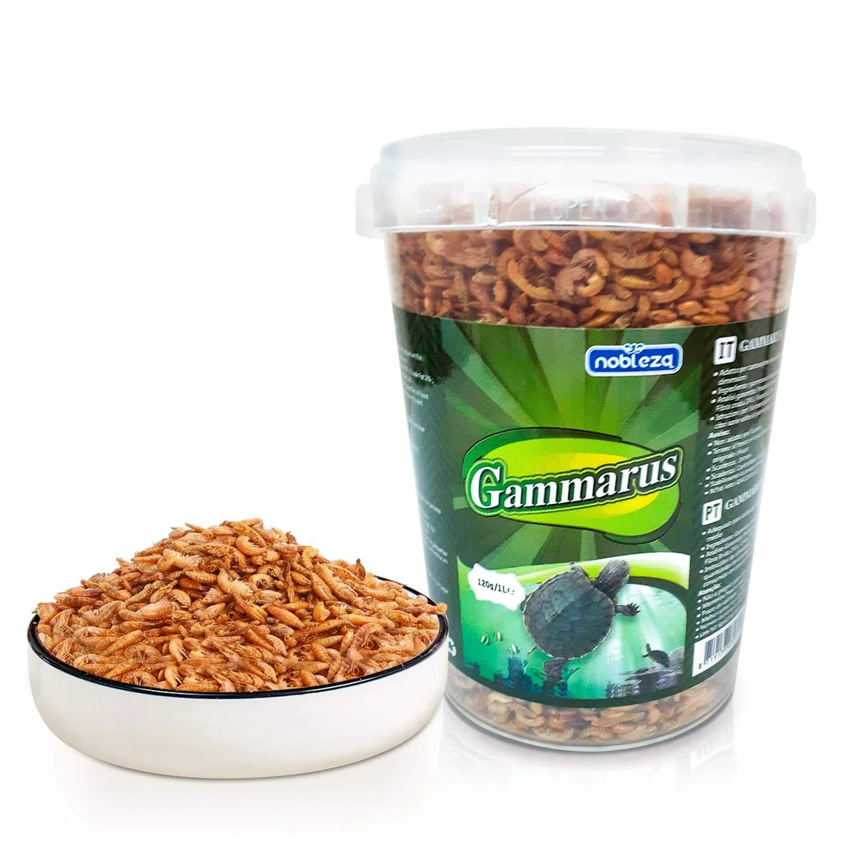 Nobleza Cibo per Tartarughe a Base di gamberi di Fiume Naturali 120g / 1000ml(1)